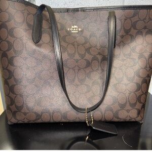 Coach Brown Tote Bag